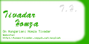 tivadar homza business card